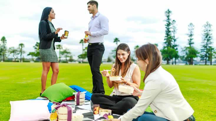 PICNIC IN LANGLEY PARK. Take a break on Langley Park with stunning views of the iconic Swan River, located right on our doorstep and enjoy a range of picnic options while soaking up the Summer sun.
