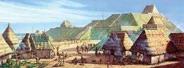 Question: Below is an artist s drawing of what Cahokia might have looked like. Why do you think the North American Natives built mounds?