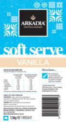 per Per 102993 Vanilla Soft Serve Mix 8x1.