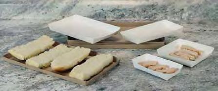 Veltone Poly Coated Food Utility Trays Veltone trays are manufactured on SBS (Solid Bleached Sulfate) poly-coated board for grease and moisture resistance and are suitable for microwave reheating.