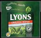 LYONS Original Teabags 40 s 40 s x 12 44.99 21.49 15.