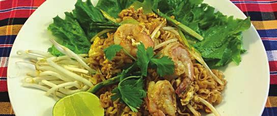 95 This is the famous Thai rice noodle dish stir fried with chicken,