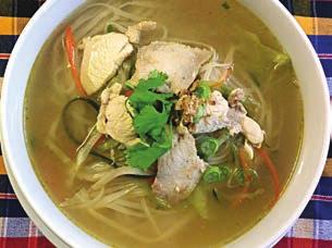served with a sweet peanut sauce. Noodle Soup All noodle soups can be gluten free.
