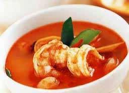 Tom Yum Shrimp Tom Yum Soup The famous Thai hot and sour soup offers a tasty balance of spices, lemongrass, mushrooms, lime juice & scallions. Veggie $3.50 Chicken $3.95 Shrimp $3.95 Seafood $3.