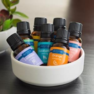 ESSENTIAL OILS Aromatherapy Tips: Diffuser - Enjoy in a diffuser by adding 3-5 drops per 100 ml of water. Topically - Add 1-2 drops to carrier oil and use for a massage onto skin.