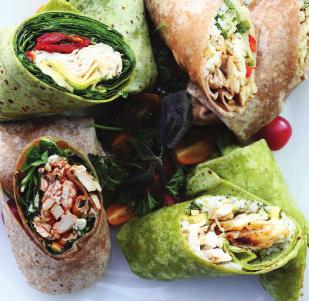 6 / / 7 SANDWICHES & WRAPS Small platter (4 sandwiches or wraps cut in half) serves 4-6 guests OR a large platter (8 sandwiches or wraps cut in half) serves 10-12 guests TIATO GOURMET SANDWICH