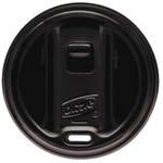 056409 TP9542B Fits 10-16 & 12-20 oz., Black 10X100 Dixie Dome Lids Domed lid helps to prevent spills from sloshing.