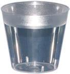 , Natural 960 Cup Inserts Crystal clear, made from PET, Fabri-Kal cup inserts pair with Kal-Clear and Nexclear drink cups and