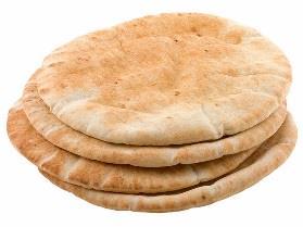 Whole Wheat Pita Bread Contains: Egg, Milk, Soy, Wheat 260cal 43g 7g 3g 7g 520mg 3g Serving Size = 3 oz.