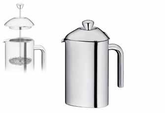 Coffee Pot Double wall Cromargan / stainless 18/10 Height Height Cap. Cap. cm Ltr. oz. 16 6 1 / 4 0,3 10,14 55.0046.6040 20 7 3 / 4 0,6 20,28 55.0047.6040 25,5 10 1,2 40,56 55.0048.