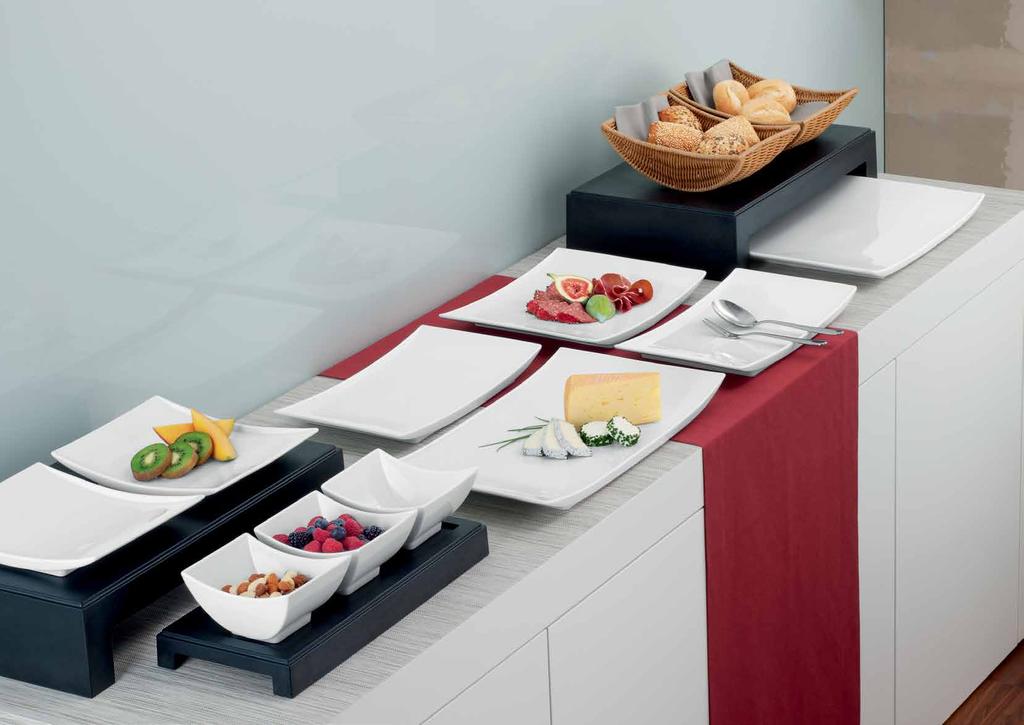 New Emotion For Settings That Delight Antipasti or dessert variations, flying buffet or served at the table the emotionally appealing design of the Emotion collection offers a unique setting for
