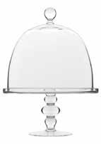 25 L - 8 ½ oz h 14,3 cm - h 5 ¾ Ø 7,4x5 cm - Ø 3x2 NEW insieme 11060/01 Large Cake Stand with Dome h 43,9 cm - h 17 ¼ Ø 33,1 cm - Ø 13 Case Pack: 6 NEW insieme 11063/01 Medium Cake Stand with Dome h