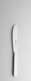16 Carving fork 1) 225 mm 8 7 / 8 Steak knife 1) 230 mm 9 1 / 16 French sauce spoon 181 mm 7 1 / 8 Round soup spoon 180 mm 7