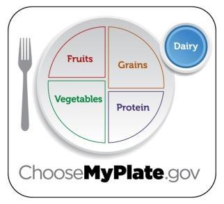 Open QR Scanner app and scan the code at the top of this sheet to enter the MyPlate site. a. If scanner does not work, you can also select Safari web browser app on ipad and enter www.choosemyplate.