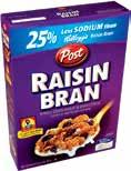 ) or Raisin Bran (0 oz.
