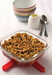 2 tablespoons dried currants 90 grams butter cut into small pieces Butter the Thermoglass dish (so the crumble does not stick to the sides).