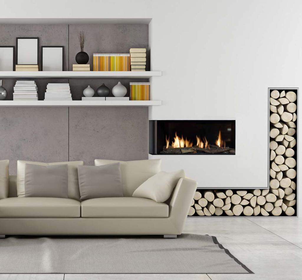 LEFT CORNER SPECIFICATIONS Model BTU/hr (max) BTU/hr (min) Efficiency The left corner fireplace allows more viewing angles with its innovative design.
