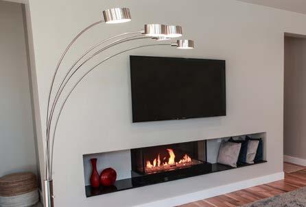 Residential and commercial use COOL TOUCH WALL DESIGN 3D Stainless Steel burners give more depth to the flame, & the