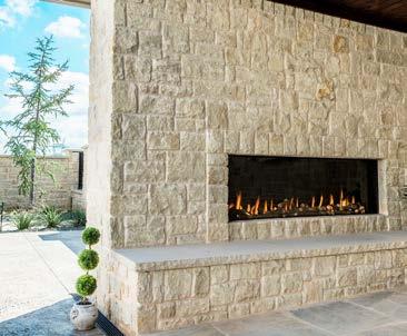 Frameless corners allow a clear view to the flames. Power venting not required.