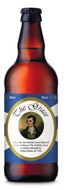 52 per litre DUMFRIES & GALLOWAY The Grace Sulwath Brewers, Castle Douglas An extremely refreshing celebration ale made using three different hop varieties to create a colour reminiscent of a