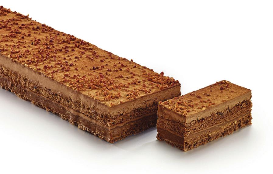 35 oz x 28 4 h Hazelnut praline finger Multiple layers of praline crunch and mousse on