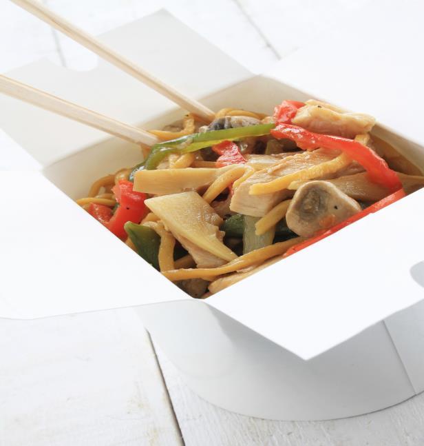 EXTRA IDEAS Noodle Boxes $12.00 per person 1 box per person A fun style of eating, enjoyed with a fork they are a great way to nibble and network.