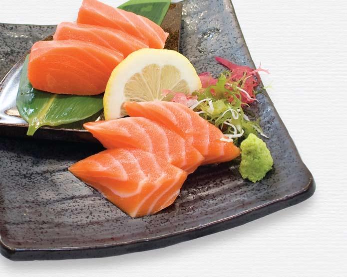 SLMON SSHIMI サーモン刺身 Fresh salmon sashimi 6 pieces -
