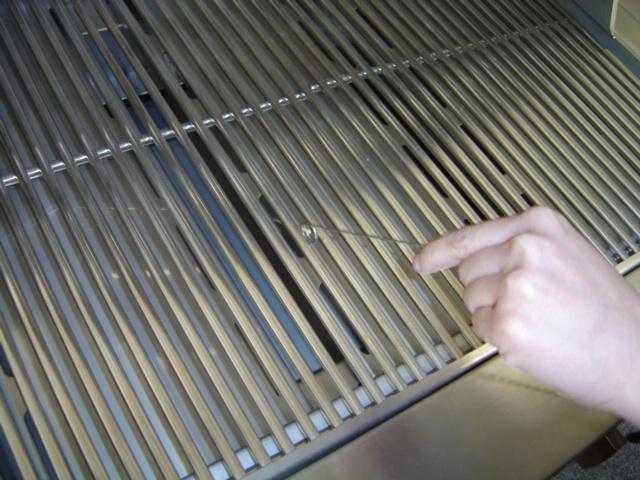 TO MANUALLY LIGHT THE GRILL If the burner will not light after several attempts then the burner can be match lit.