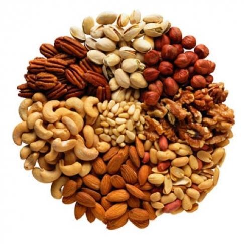 Nuts and Seeds Nuts are the fruit of various trees (exception = the peanut which grows underground) Available in a