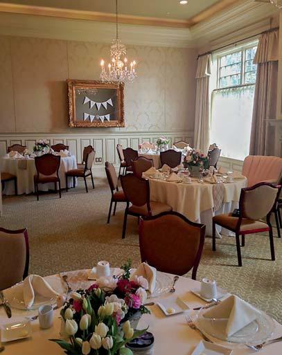 It creates a lovely atmosphere for baby and bridal showers, book clubs