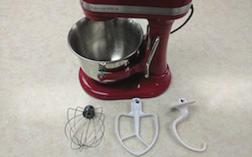 the mixture smooth An electric mixer with