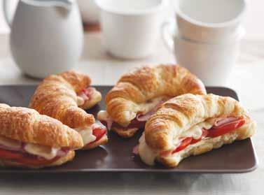 Store at or below -18ºC. Mini Croissants 26g Code 8262 Made with butter and Australian wheat flour, these are perfect for functions, buffets or mini breakfast treats.