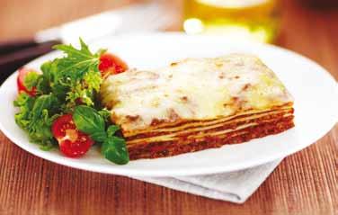 spices. Topped with grated cheese. Serves per tray: 12 Trays per carton: 6 Approx serving size: 192g Shelf life: 24 hrs refrigerated Quiche Lorraine (Tray) 1.