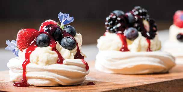Meringues & Vol Au Vents MERINGUES Individual Portions Magic melt-in-the-mouth moments are created with meringues.