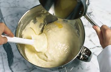 One of the most frequent causes of failure in the sponge method is not whipping the eggs and sugar enough. The foam must be very thick.