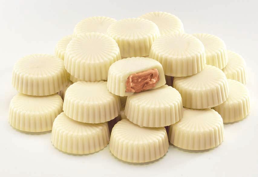 box. #426 WHITE CHOCOLATE PEANUT BUTTER CUPS White chocolate cups