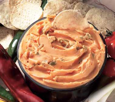 hickory-smoked bacon are blended with tangy cheddar to create this snack cheese spread.