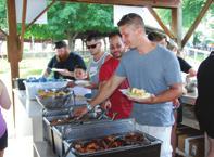 2018 Catered Picnic Menus The Coaster All You Can Eat Buffet Barbecued Chicken Hot Dogs Fresh-Ground Burgers Veggie Burgers Italian Sausage (Peppers & Onions) Tossed Salad Potato Salad Pasta Salad