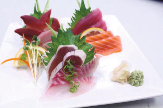Shrimp Tempura Roll (3pcs), Tuna Roll (3pcs) Tuna, Yellowtail, Salmon,