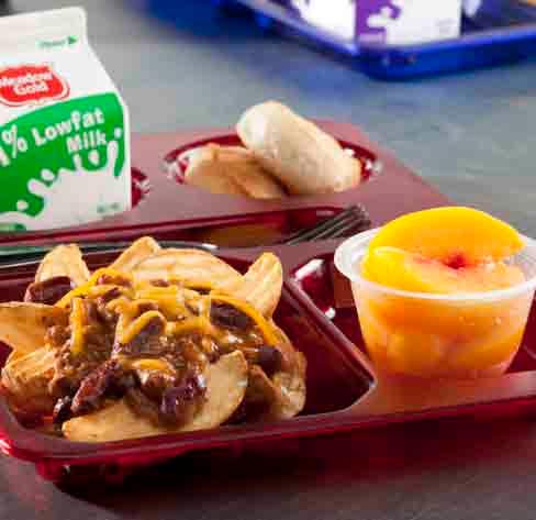 K-12 Meal Planning WEEK TWO Meal 5: Chili Fries w/biscuit Featuring: Simplot Oven Roasted 10-cut Crinkle Wedges Simplot Classic Peaches Menu Suggestions: 9-12 Menu: Meal Contribution: 1/2 cup Simplot