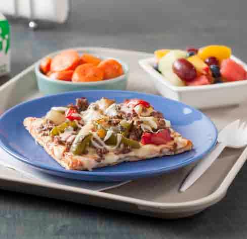 K-12 Meal Planning WEEK TWO Meal 1: Philly Pizza Featuring: Simplot RoastWorks Flame-Roasted Unseasoned Peppers/Onions Simplot Classic Carrots, Smooth Sliced Simplot Classic Mixed Fruit Menu