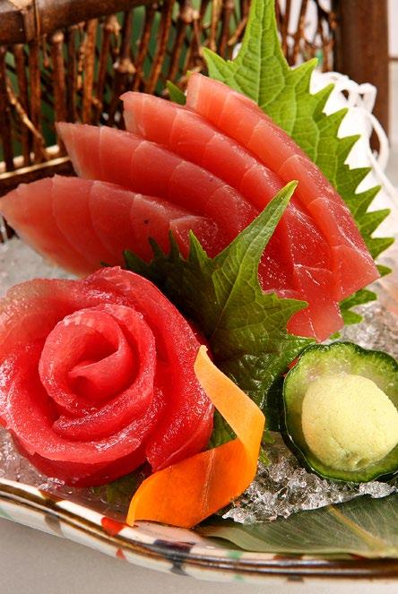 Sashimi Assorted Sashimi Plate (M Size) $28 A Variety of Thinly Slice Fresh Pieces of Raw Fish (M) 刺身盛り合わせ (M size) Assorted Sashimi Plate (L Size) $38 A Variety of Thinly Slice Fresh Pieces of Raw