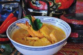 ginger, garlic, fresh chili and spring onions Ikan Tempra Nyonya Fish fillet with a hint of fresh chili, onion,
