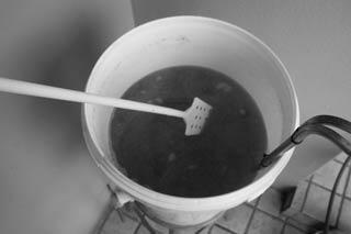 Stirring the wort gently without splashing will speed up the cooling process significantly.
