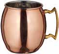 Bar Supplies Moscow Mule Mugs cmm-20 LEAD-FREE BRASS HANDLES cmm-2 cmm-20h cmm-2h Copper-plated Moscow Mule Mugs Whether serving its classic namesake drink or any refreshing cocktail, these rustic