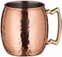 CMM-20 20 Oz, Smooth Exterior Each 36 CMM-20H 20 Oz, Hammered Exterior Each 36 MINI MOSCOW MULE MUGS The popular Moscow Mule Mugs are now available in mini versions!