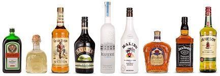 Consumption Bar Packages Premium Liquors 9 Absolut Vodka, Bombay Sapphire Gin, Bacardi Superior Rum, Jose Cuervo Silver Tequila, Johnnie Walker