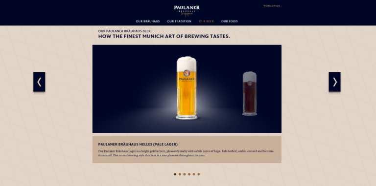 The following media is part of the Paulaner IT system: Paulaner Bräuhaus Website an subsites