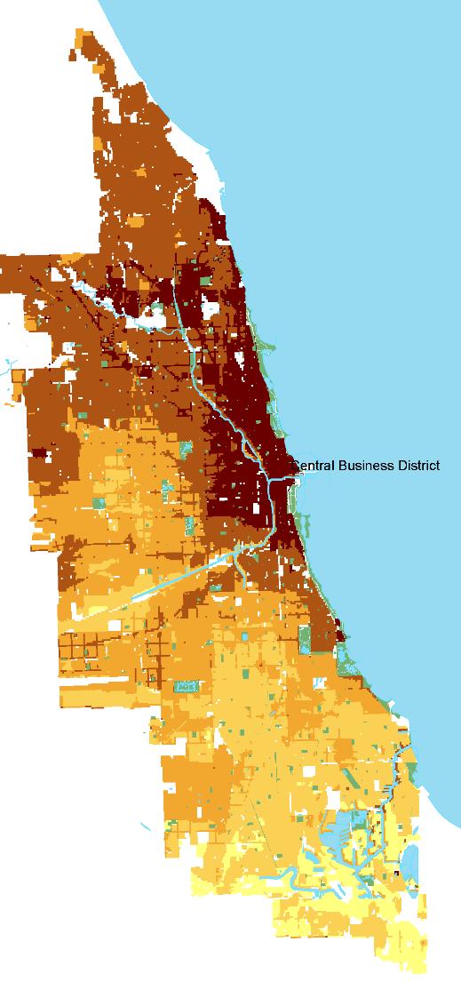 Land Values in Chicago, 1995, 2000,