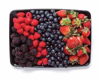 00 Hand-selected succulent fresh strawberries, raspberries, blueberries and blackberries elegantly displayed and topped with coarse sugar make a festive addition to